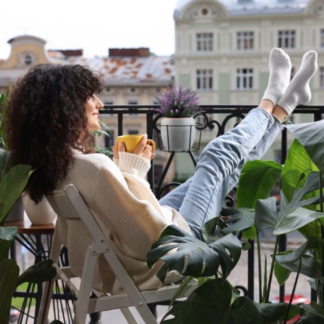 Support Pour Pot De Fleurs De Balcon, étagère Décorative En Fer épais Avec Fixations Pour Extérieur, Jardin, Balcon, Clôture, Terrasse (convient Pour Balustrade De 6,5 Cm