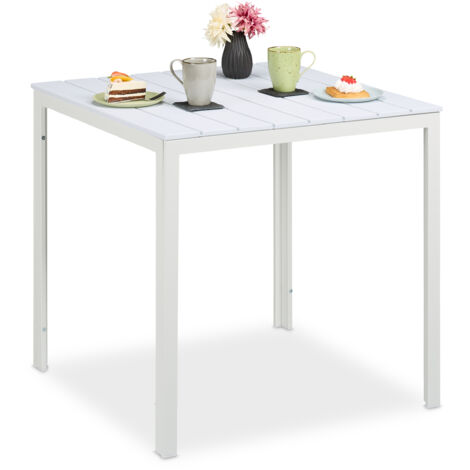 Relaxdays Table Basse De Jardin Résistante Aux Intempéries - 39x98x48 Cm Marron