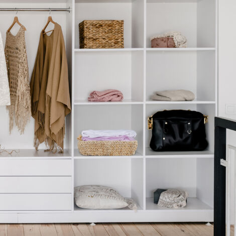 Panier De Rangement Suspendu Blanc - Organisateur Salle De Bain Ou Cuisine - Polyvalent Et Léger