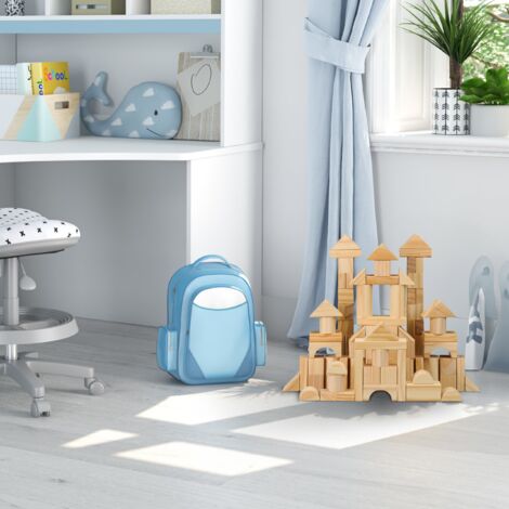 Blocs de construction en bois pour enfant - Jeu de 100 pièces Blocs de construction en bois pour enfant - Jeu de 100 pièces