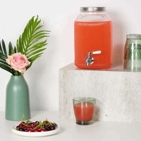 Relaxdays Distributeur De Boisson Design Vintage Litres Robinet Et