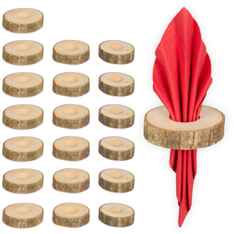 Porte-Serviettes Bambou Relaxdays - Support Filtre à Café Ou Recettes | Design Naturel | 11x20x7.5cm
