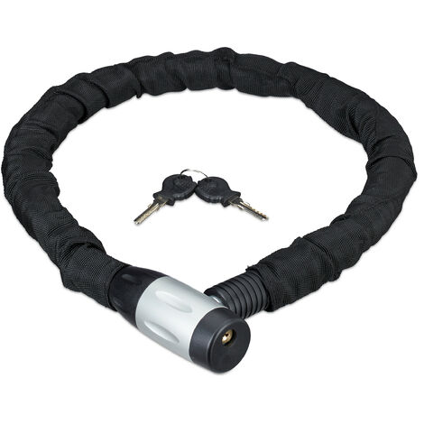 Antivol velo moto trotinette electrique cable en acier avec cles 60 cms cadenas  velo antivol velo chaine anti vol velo cadena velo chaîne antivol vélo à  clé (Rouge) : : Sports et