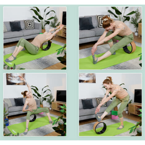 Roue Fitness Souplesse Dos Roue De Yoga Doumneou En Liège - 33cm Pour étirements Et Postures Inversées Accessoire Yoga équilibre étirement