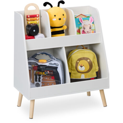 Relaxdays Rangement pour la chambre de votre enfant, 3 cases
