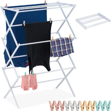 Étendoir à Linge Pliable, Séchoir à Linge 4 Niveaux, Tancarville acec Étendoir à Linge Pliable, Séchoir à Linge 4 Niveaux, Tancarville acec