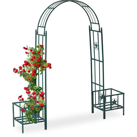 Treillis d'obélisque de jardin pour plantes grimpantes,en métal avec  revêtement en plastique,résistant à la rouille,120 cm de[~145] - Cdiscount  Jardin