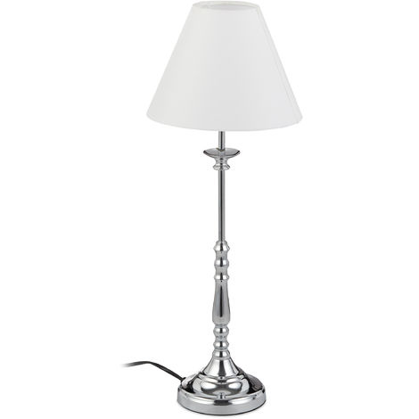 couvercle de lampe décoratif de style simple Petit abat-jour de chevet de couleur pure pour lampe de table ampoule à vis E14 Beige 