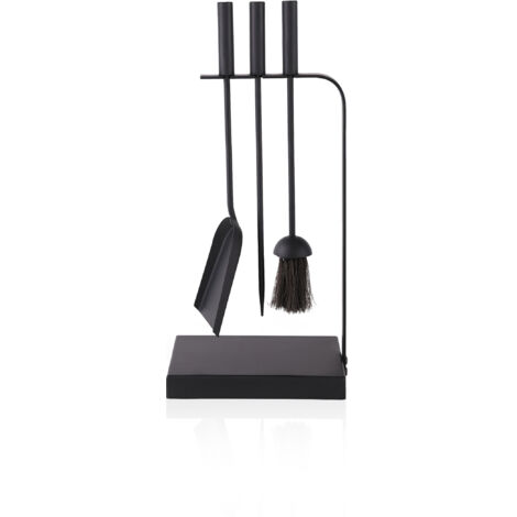 Set De Cheminée Eisengarnitur – Doré – 4 Pièces – Fer