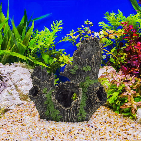 Décorations d'aquarium en bois flotté - Ornement de tronc d'arbre