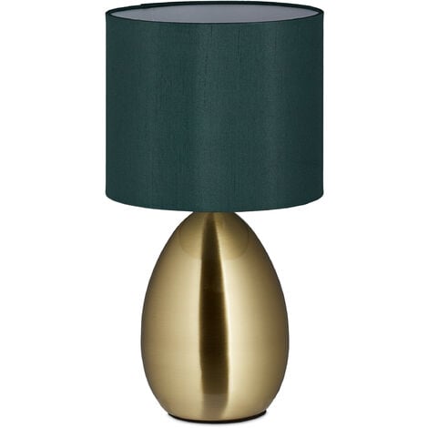 OuXean Petite Lampe de Table Lampe de Chevet, Veilleuse E14 avec