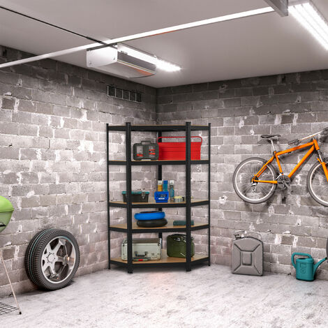 Étagère à Charge Lourde Galvanisée Relaxdays 875 Kg - 150x75x30 Cm 5 Niveaux Clipser Acier Cave Garage