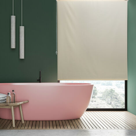 Relaxdays Store de baignoire, 80x240 cm, rideau de douche hydrofuge,  plafond & fenêtre, pare-bain, salle