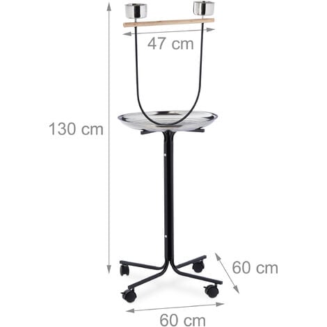 Mangeoire Pour Oiseau - Perchoir Perroquet Xl Barre Mangeoires Bac