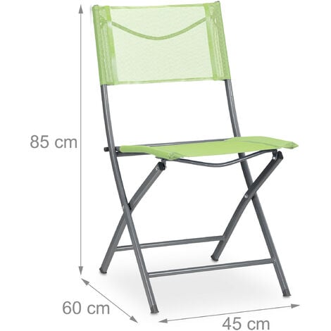 Relaxdays Chaise de camping pliable fauteuil de …
