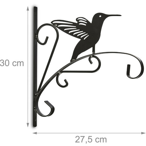 1pc Crochets En Métal Noir Pour Oiseaux, Support Mural, Décoration Murale,  Décoration De Chambre, Décoration De Maison - Temu France