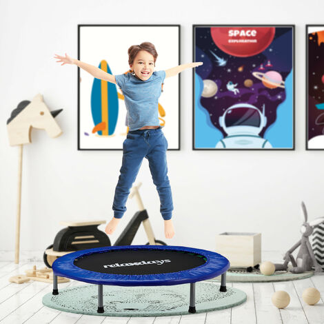 Mini trampoline pliable de 96,5 cm pour enfants avec poignée