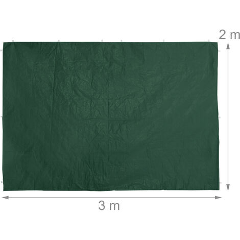 Protection Vent Pluie Tonnelle Parois Latérales Tonnelle Lot De 2 - Panneaux Imperméables 3x2m Blancs Protection Tonnelle Intempéries