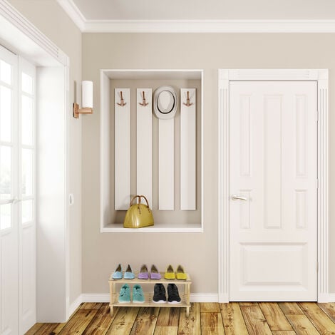Étagère à Chaussures Euro, Armoire à Chaussures Haute Avec 1 Porte Armoire A Chaussures Moderne Armoire Entree Avec Miroir 50x22h180 Cm Blanc 85207206