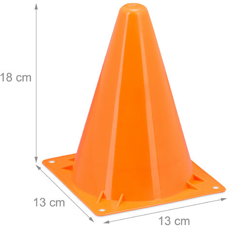 Cône De Signalisation 24 Cm - Plastique Souple Pour Sport, Parcours Agilité Ou Signalisation - Bleu - 5