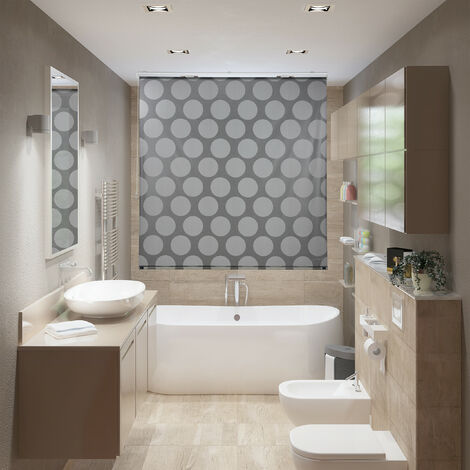 Relaxdays Store de baignoire, 80x240 cm, rideau de douche hydrofuge,  plafond & fenêtre, pare-bain, salle
