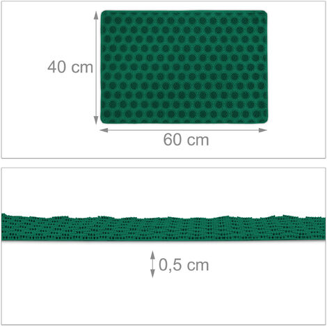 Tapis caillebotis 40x60cm 100% caoutchouc - 8101