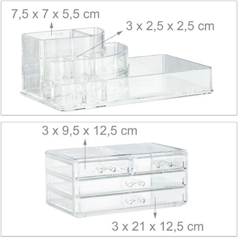 Monzana Organisateur pour outils plastique transparent 29,5x19,5