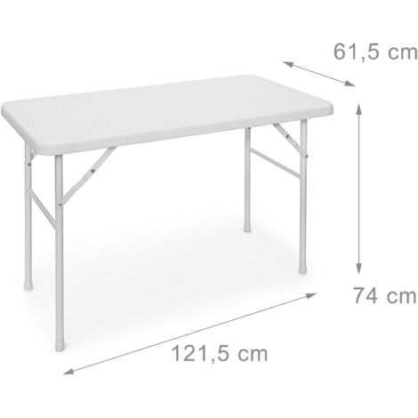 Table de camping pliante Bastian en Aluminium, réglable en hauteur