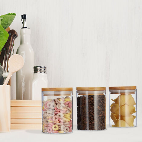 10027993 Vorratsdosen Glas Boîtes De Stockage En Verre, Jeu