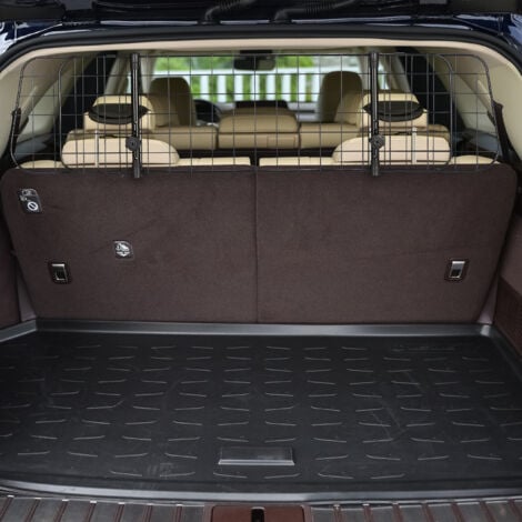 Grille pour chien voiture barrière universelle largeur réglable kit complet  installation 90-145 cm réglable noir