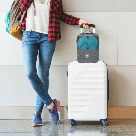 Cubes d'emballage de Compression durables, accessoires de voyage, sac de  rangement de valise avec sac à chaussures, pochette de rangement de bagages  pliable Portable
