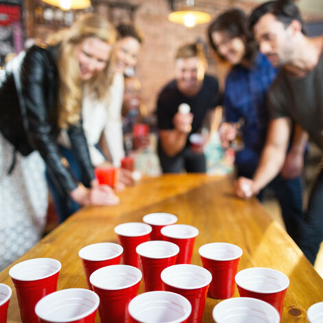 Clanmacy Set de gobelets Beer Pong, gobelets Beerpong avec balles Clanmacy Set de gobelets Beer Pong, gobelets Beerpong avec balles
