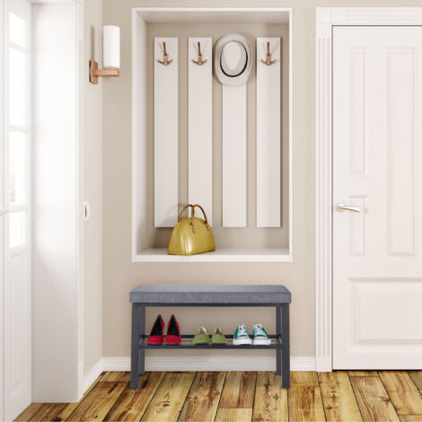 Portaombrelli In Legno Noce Relaxdays - 50x18x18 Cm Con Base Quadrata Per Ingresso - Foto 8