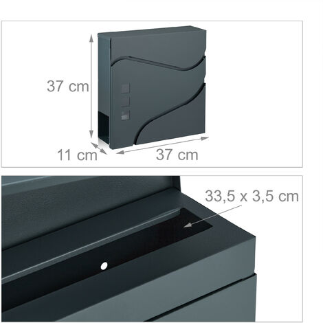 Boîte Aux Lettres Modèle Régie Pour Extérieur 260X90X410 CM