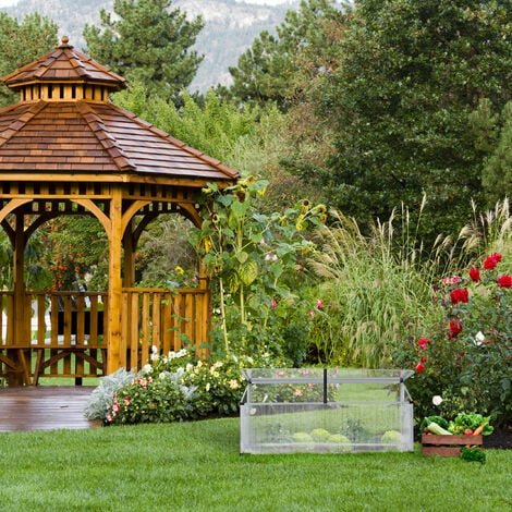 Mini serre de jardin serre à tomates dim. 90L x 52l x 49,5H cm toit  ouvrable panneaux de polycarbonate bois sapin pré-huilé - Équipement  potager - Aménagement de jardin - Jardin et