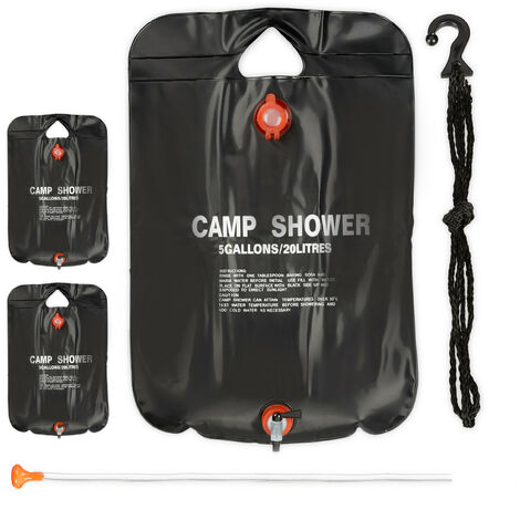Douche solaire et portable TRIGANO 20L noire - H2R Equipements Douche solaire et portable TRIGANO 20L noire - H2R Equipements