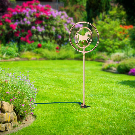 Lot De 2 Arroseurs De Jardin Relaxdays - Portée 6 M, Surface 30 M² - Avec Piquet - Noir Et Gris