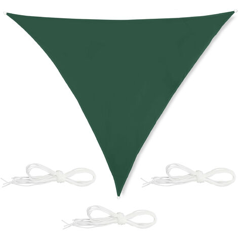 Voile D'Ombrage Polyester Triangulaire 3m Ocre - Protection Soleil Pratique Et Décorative