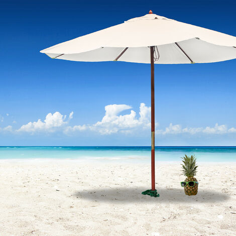 Relaxdays Pied de Parasol, Douille pour Maintien, Plastique, avec