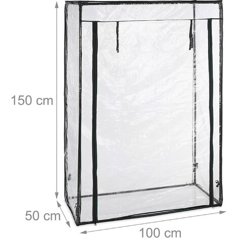 Serre De Jardin Ou De Balcon 3 Niveaux Avec Bâche PVC Transparente - 9