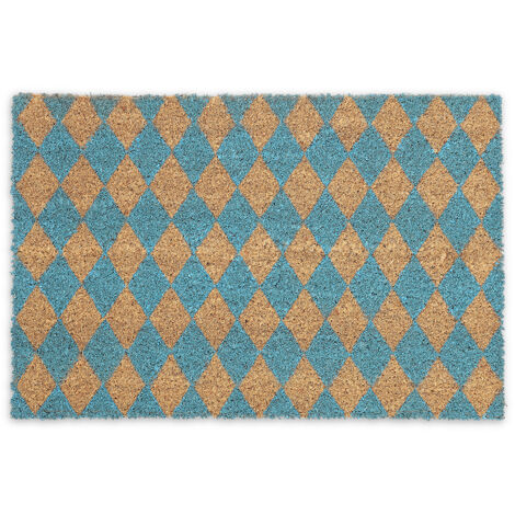 Relaxdays Paillasson Coco, Welcome, 40 X 60 Cm, Tapis D'entrée Résistant Aux Intempéries