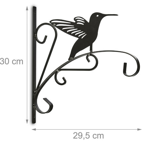 Crochets Muraux Pour Plantes Style Européen - 2 Pièces En Fer Blanc, Support De Suspension Pour Pots De Fleurs, Décoration Jardin Et Intérieur