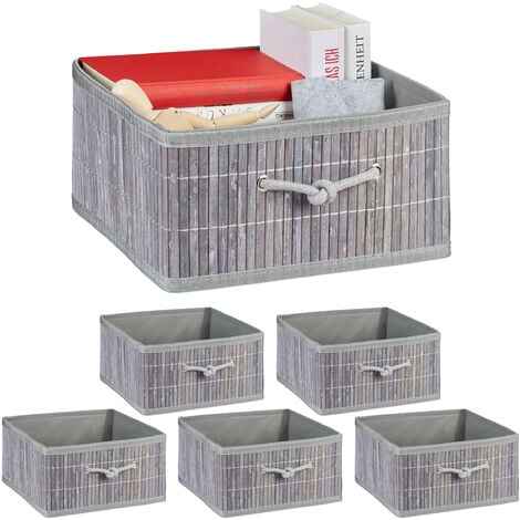 DIVERS Cube de rangement empilable - 35,5 x 35,5 cm - Noir pas cher 