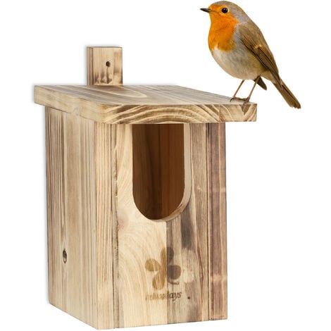 Grande maison à oiseaux en bois pour jardin extérieur, cabanes à oiseaux,  extérieur, conception à 6 trous