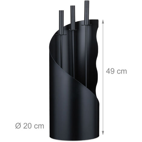 Accessoires Pour Cheminée Relaxdays 5 Pièces Pour La Cheminée, Pelle, Balai, Pince & Serviteur Serviteur Cheminée