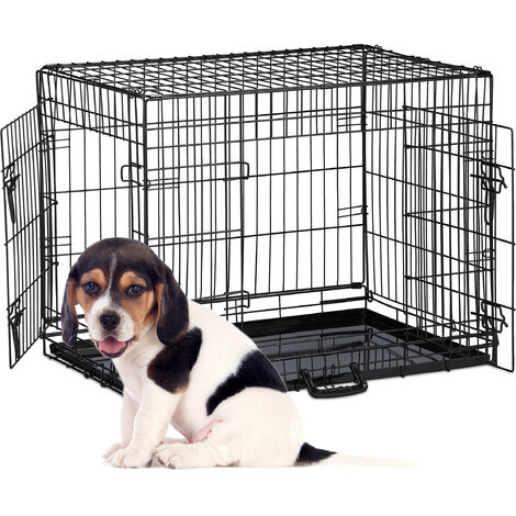 Cage pour chien 77,5 x 53 x 59 cm Caisse de transport pour chien