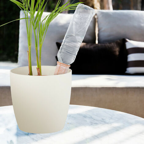 Lot 4 Cônes Arrosage Terre Cuite Relaxdays - Pour Bouteilles 1,5L - Arrosage Auto Plantes