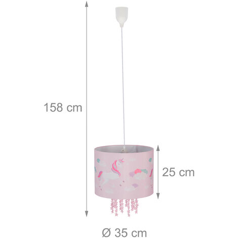 Lampe De Chevet Fille Lampe Suspendue Unicorns Par Dalber Acheter
