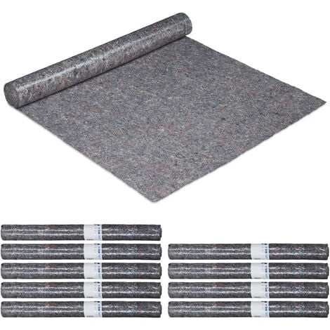 Lot de 9 tapis de protection 50x50cm gris . protection sol