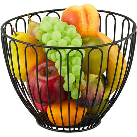 Corbeille à fruits et légumes en acier à double paroi – L'avant